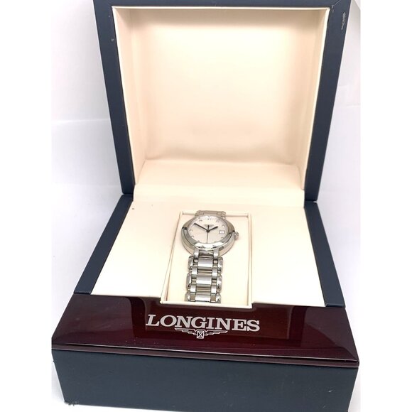 Longines Women's Watch L81124876 Prima Luna Swiss Quartz Mother of Pearl Diamond - Picture 3 of 15